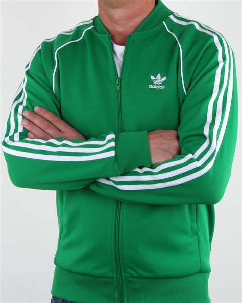 Adidas Originals Superstar Track Top Green Mens Tracksuit Originals