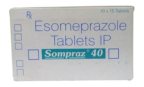 Sompraz 40 Esomeprazole Tablets IP Prescription Rs 1270 Box ID