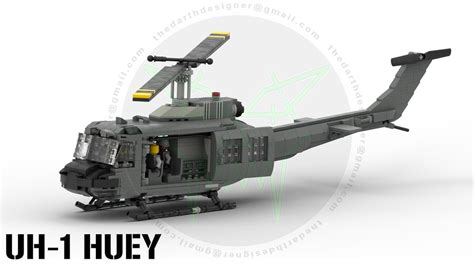 Lego Moc Bell Uh 1 Iroquois Huey 134 Scale By Darthdesigner