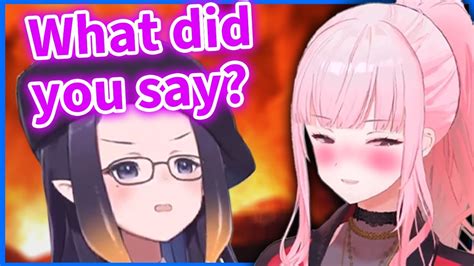 Calli Accidentally Roasts Inas Big Head【hololiveen】 Youtube