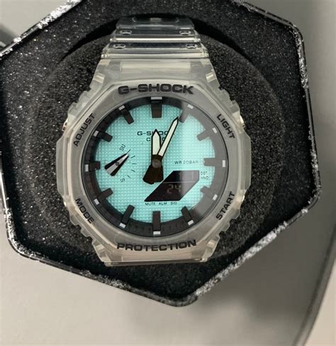 Custom Made Casioak Casio G Shock Ga 2100 Tiffany Blue Watch Etsy Canada