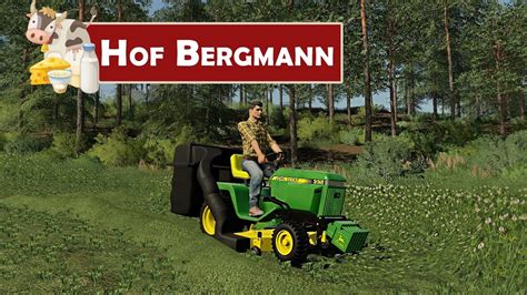 LS19 HOF BERGMANN 161 Frischer Klee durch Neuen Rasenmäher