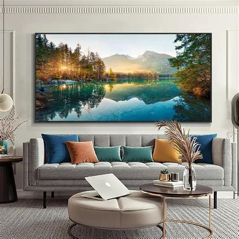 Quadro Decorativo Natureza Paisagem Moderno Sala Quarto Grande Shopee