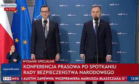 Prezydent Duda po naradzie w BBN To nie był atak na Polskę