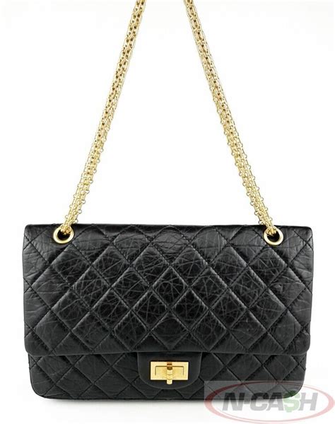 Chanel 255 Reissue 227 Aged Calfskin Double Flap N Cash