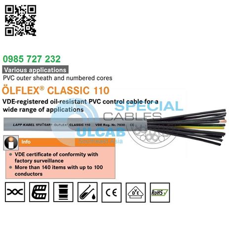 LAPP KABEL 1119904 4 X1 5mm² ÖLFLEX CLASSIC 110 Chính Hãng Giá