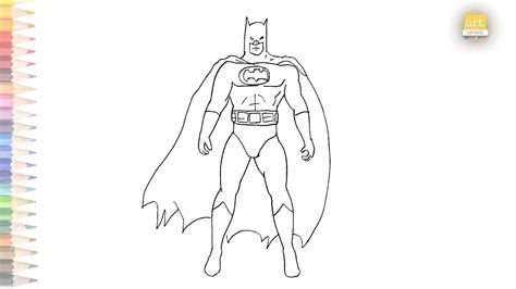 Batman Outline Drawing Easy 02 How Draw A Batman Step By Step