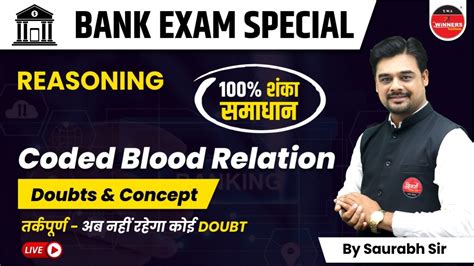 Banking Exam Reasoning Special Coded Blood Relation Doubts