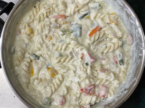 White Sauce Pasta With Vegetables Foodie Trail