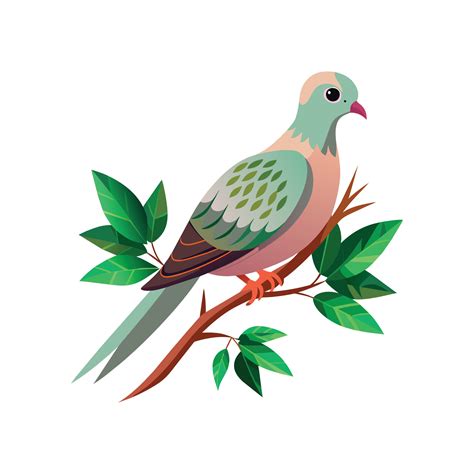 Realistic Pigeon Bird Concept Illustration Vector Art At Vecteezy