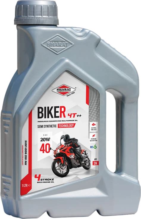 Semi Synthetic 20w40 4t Api Sn Motorcycle Engine Oil Bottle Of 1 Litre