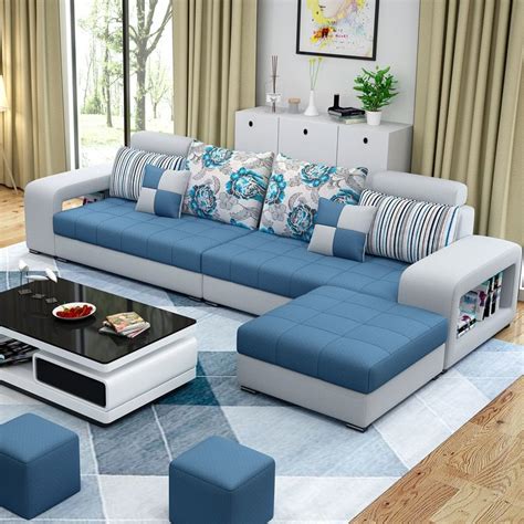 Conjunto De Sof S Para Sala De Estar Muebles Para El Hogar Tela