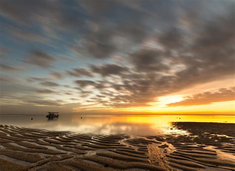 Body Of Water Beside Sand Sunset Photography Bali Hd Wallpaper