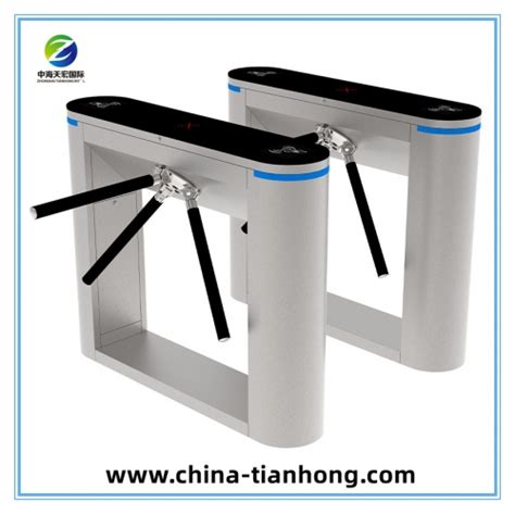 Biometric RFID Access Control Tripod Turnstile Waist Height Turnstile