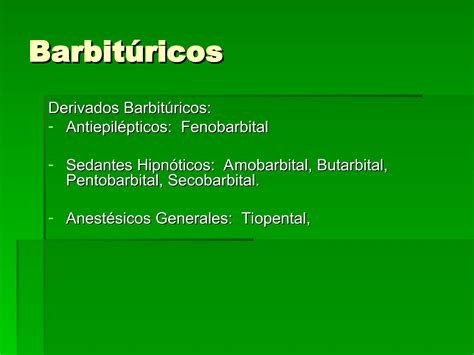 Farmacologia De Medicamentos De Tipo Sedantes Ppt