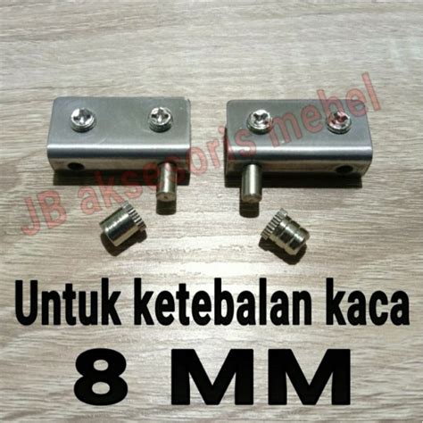 Jual Engsel Jepit Kaca 8mm Stainless Steel Pivot Kaca 8mm Stainless