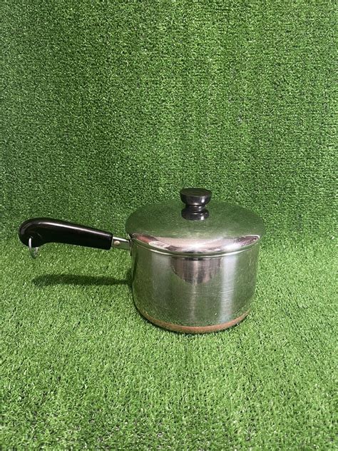 Revere Ware Copper Bottom Qt Sauce Pan Ebay