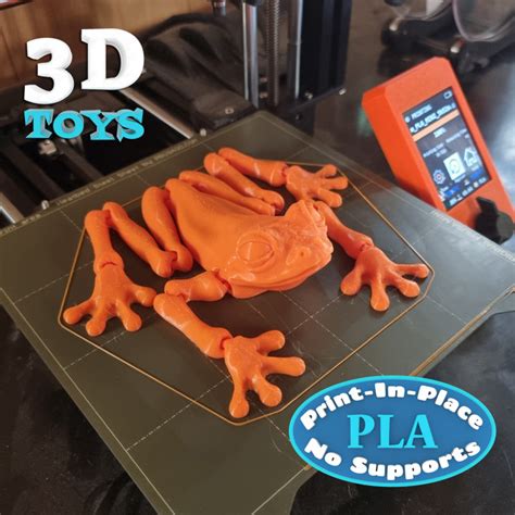 D Printable Flexi Frog Print In Place By Iradj D