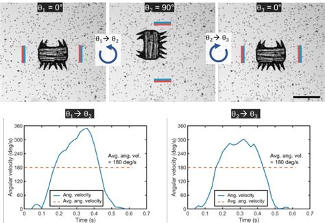 Fig S1 Microrobot Orientation In An External Magnetic Field A