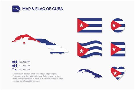 Mapa E Bandeira De Cuba Vetor No Vecteezy