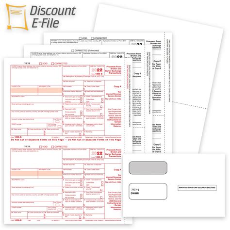 1099B Forms, Proceeds from Broker Transactions - DiscountTaxForms