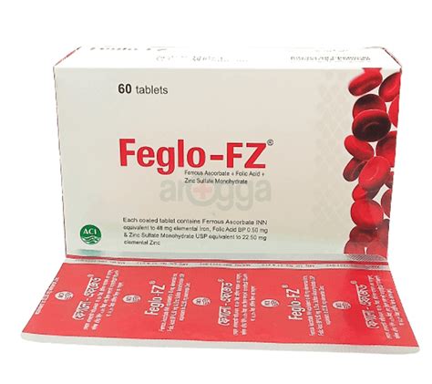 Feglo Fz Tablet Mg Mg Mg Medicine Arogga Online Pharmacy