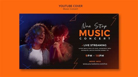 Free Psd Music Concert Youtube Cover Template