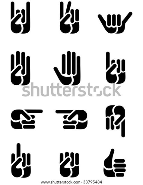 Hand Signs Stock Vector (Royalty Free) 33795484