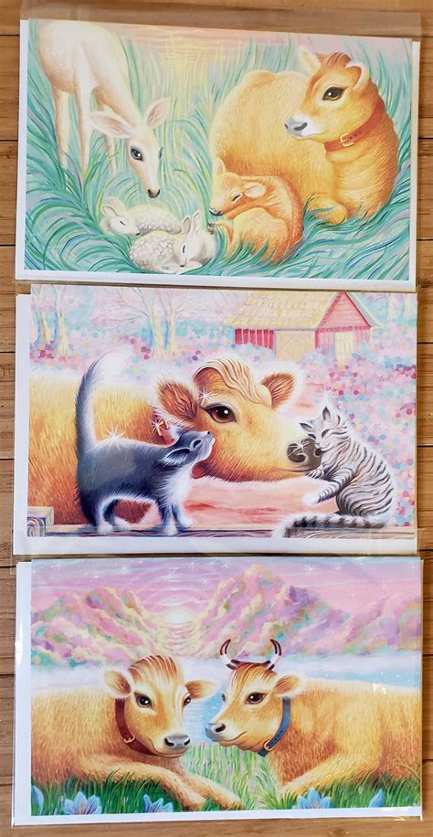 Set Of Three Cards The Cows Foundation
