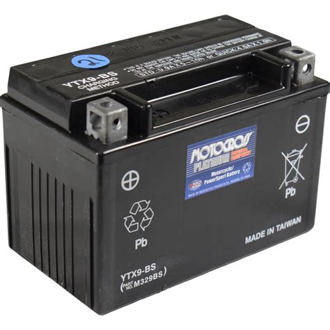 YTX9 BS Motocross 12v 135 CCA Sealed AGM Motorcycle Battery