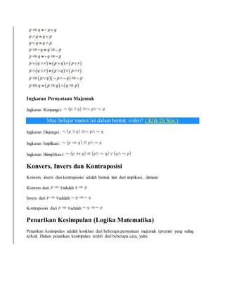 Logika Matematika PDF