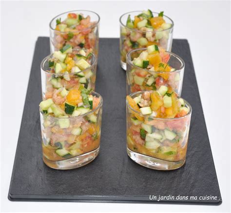 Verrines Tartare Légumes Crevettes Un Jardin Dans Ma Cuisine