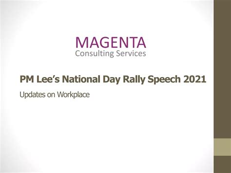 Pm Lees National Rally Day Speech 2021 Updates On Workplace Ppt