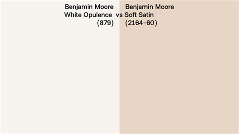 Benjamin Moore White Opulence Vs Soft Satin Side By Side Comparison