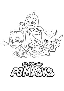 Coloriages De Pyjamasques Pj Masks Faciles Pour Enfants Gratuits