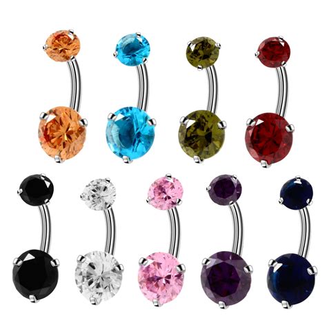 Swan Jo Stainless Steel New Style Navel Ring Piercing Belly Button Rings Beautiful Navel