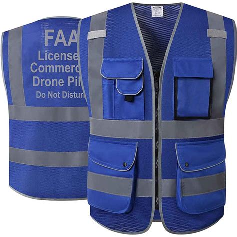 Jksafety Drone Pilot Hi Vis Reflective Safety Vest 9 Pockets