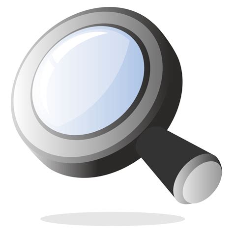 Vector For Free Use 3d Magnifying Glass