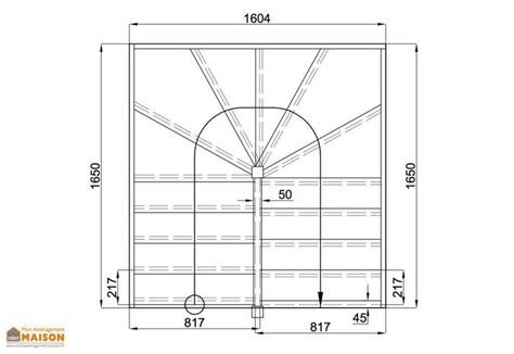 Escalier Double Quart Tournant En Sapin Avec Contremarches Sans Rampe