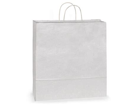 White Paper Shopping Bags Jumbo Bulk Nashville Wraps