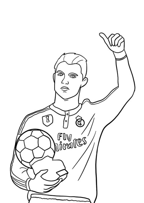 Cristiano Ronaldo Coloring Pages