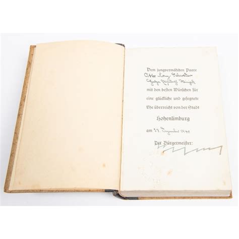 An Original Third Reich Copy Of Mein Kampf By Adolf Hitler Printed