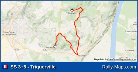 Ss Triquerville Stage Map Rallye R Gional Du Pays De Caux