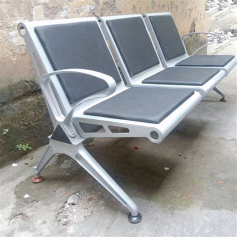 Black And Silver Three Seater School Waiting Chair At Rs In Patna