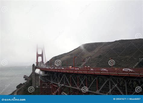 Foggy Golden Gate Bridge stock image. Image of steel - 20541671