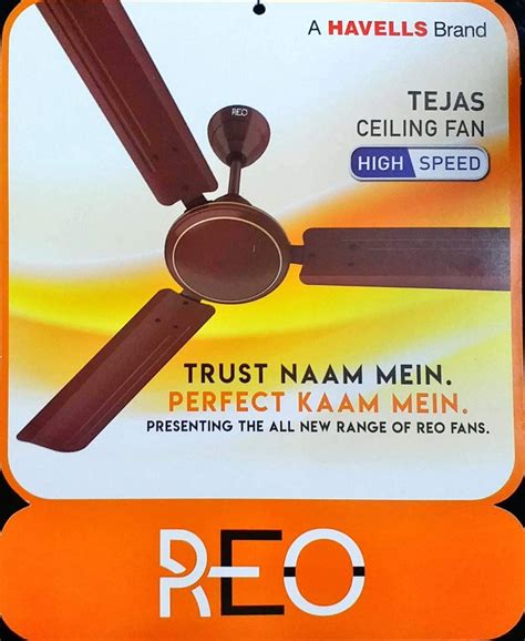 Ivory HAVELLS REO Ceiling Fan TEJAS Sweep Size 1200mm At Rs 1498