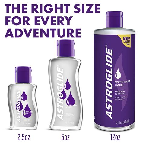 Astroglide Water Based Lube 12 Fl Oz Liquid Personal Lubricant Long Lasting Sex Lube For Men