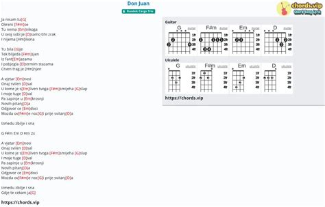 Chord Don Juan Tab Song Lyric Sheet Guitar Ukulele Chords Vip