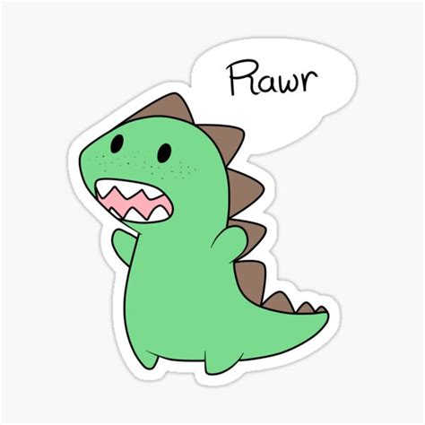 Rawr Stickers | Redbubble