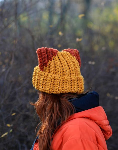 Fennec Fox Beanie With Big Ears Slouchy Animal Lovers | Etsy